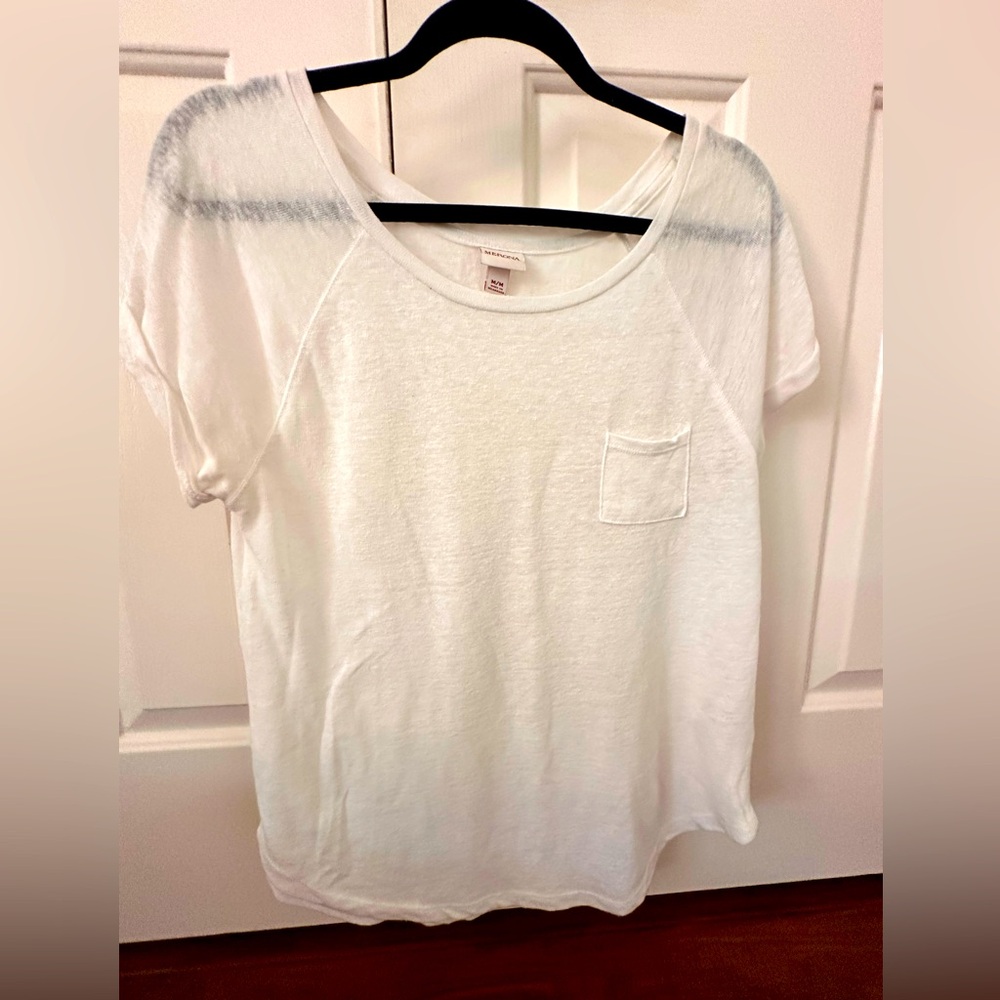 White Linen Summer Tee